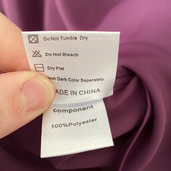 Plus Sized Purple Blouse - Picture 5 of 5